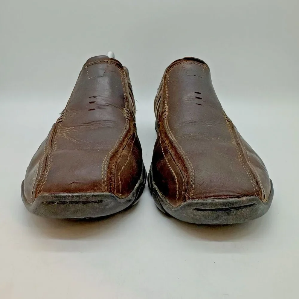 Skechers Diameter-Zinroy Casual Loafer Men's 10.5 Brown Leather Driving 64275